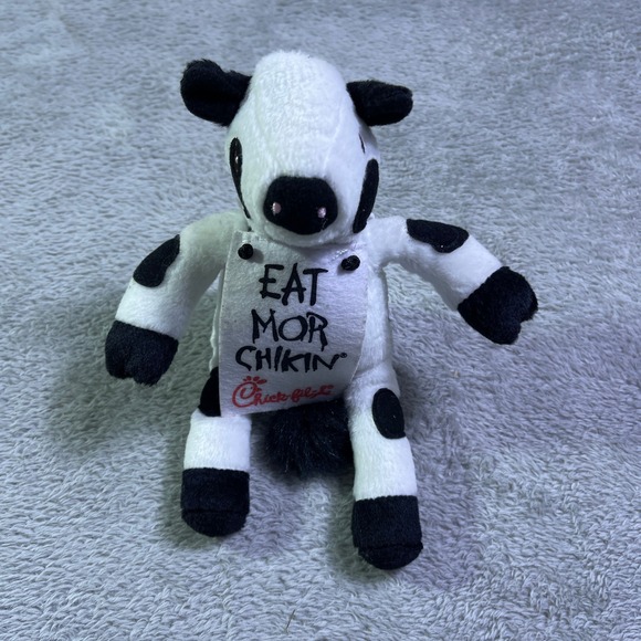 Chick fil A Cow Plush Toy Eat Mor Chikin Stuffed Animal 2002 Collectible - Picture 1 of 7